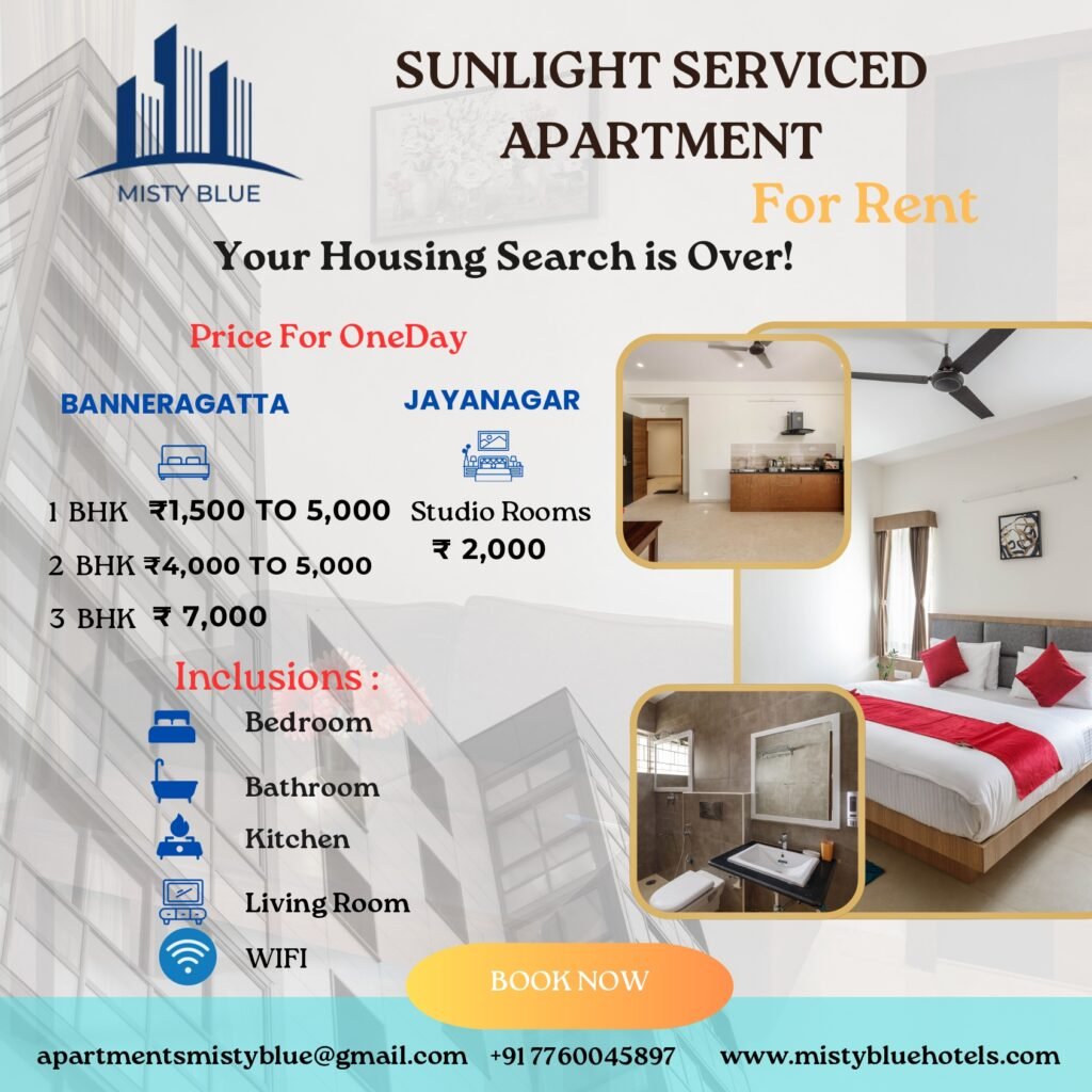 short term stay in bangalore