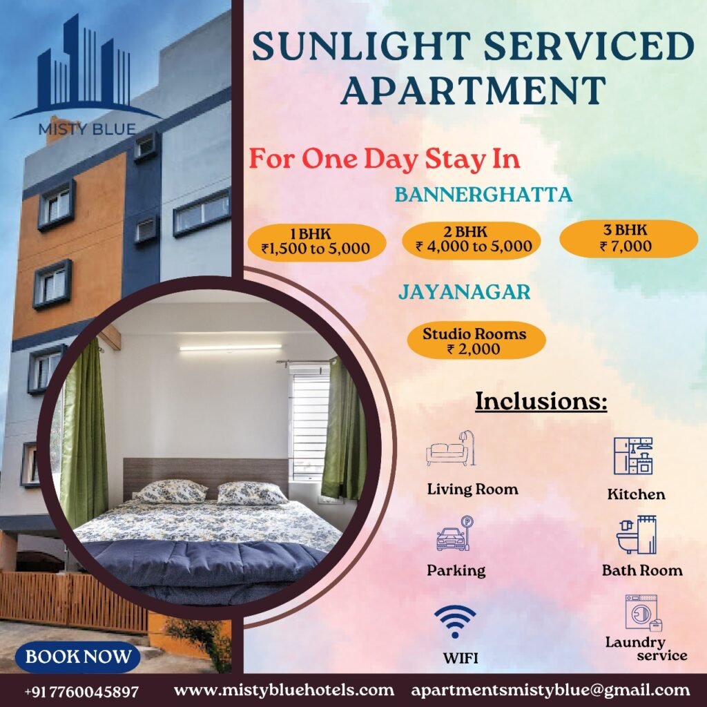 Serviced Apartments in Jayanagar, Serviced Apartments in Koramangala, Serviced Apartments in Bangalore, Serviced Apartments in JP Nagar, Serviced Apartments in BTM Layout,