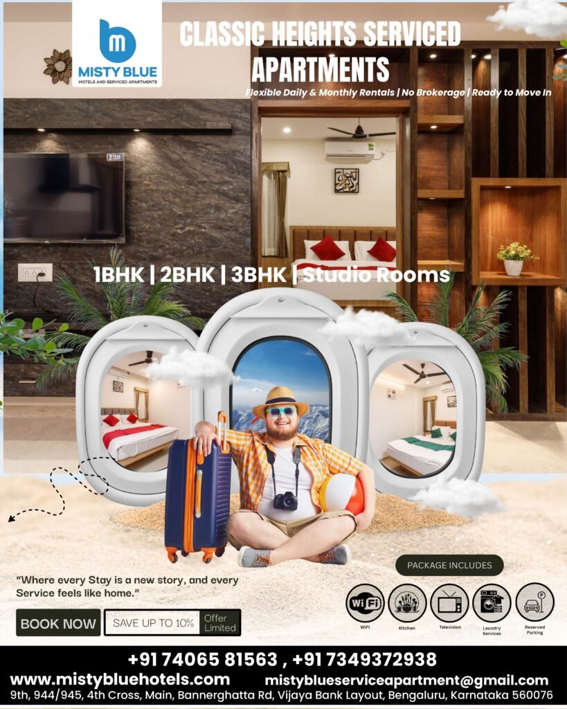 2BHK Serviced Apartments in Bannerghatta Road