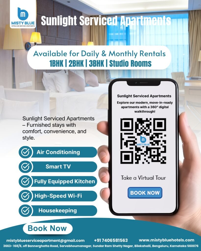 2BHK Serviced Apartments in Bannerghatta Road